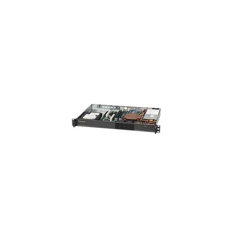 SUPERMICRO Chassis Black 1U SC510 chassis w/ PSU 200W