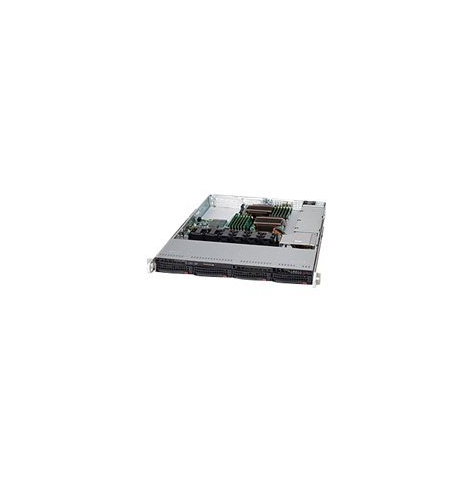 SUPERMICRO Chassis Black 1U SC815 WI/O w/ PSU 600W
