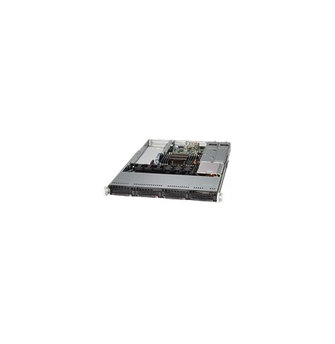 SUPERMICRO Chassis Black 1U SC815 WIO W/ Redundant 500W