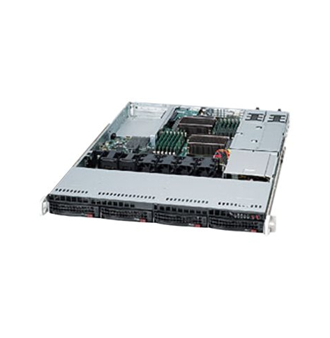SUPERMICRO Chassis Black 1U SC815 WIO w/ Redundant PSU 750W 24 Pin PDB