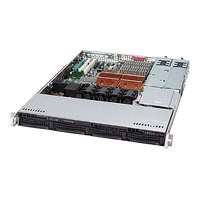 SUPERMICRO Chassis Black 1U STD SC815TQ w/ Redundant DC 650W