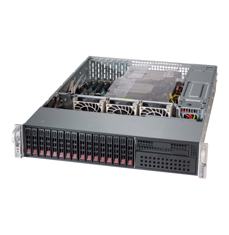 SUPERMICRO Chassis Black 2U SC213 w/ SAS3 BPN Redundant 1200W PWS