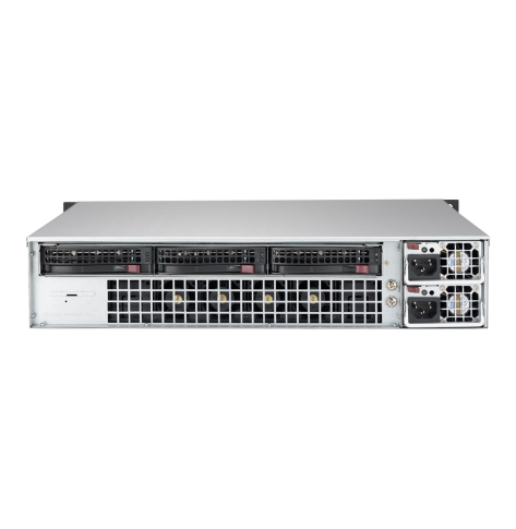 SUPERMICRO Chassis Black 2U SC823M SAS3 LP w/ Redundant 800W RoHS