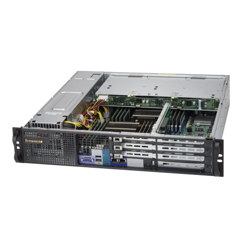 SUPERMICRO Chassis Black 2U SC823M SAS3 WIO w/ Redundant 800W RoHS