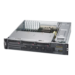 SUPERMICRO Chassis Black 2U SC825MB COMPACT SAS3 LP CSE w/ Redundant PSU 800W