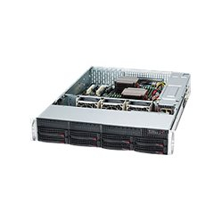 SUPERMICRO Chassis Black 2U SC825TQC SAS3 LP chassis w/ Redundant PSU 1000W PWS