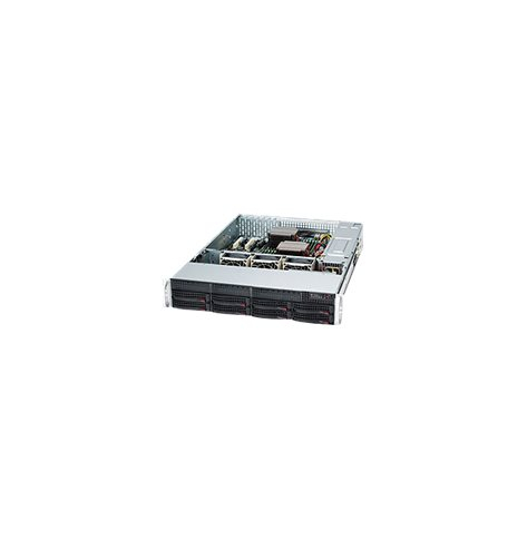 SUPERMICRO Chassis Black 2U SC825TQC SAS3 LP chassis w/ Redundant PSU 1000W PWS