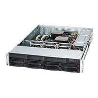 SUPERMICRO Chassis Black 2U SC825TQC SAS3 LP w/ Redundant PSU 800W PWS