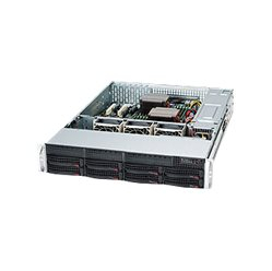 SUPERMICRO Chassis Black 2U SC825TQC SAS3 LP w/ Redundant PSU 800W PWS