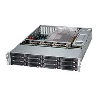 SUPERMICRO Chassis Black 2U SC826B LP w/ 1 SAS3 w/ Redundant PSU 1200W PWS