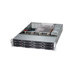 SUPERMICRO Chassis Black 2U SC826B LP w/ 1 SAS3 w/ Redundant PSU 1200W PWS