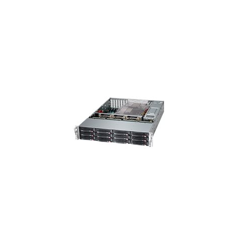 SUPERMICRO Chassis Black 2U SC826B LP w/ 1 SAS3 w/ Redundant PSU 1200W PWS
