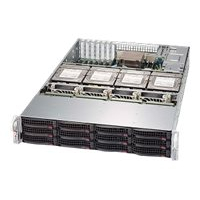 SUPERMICRO Chassis Black 2U SC829H LP w/ R. 1000W PWS RoHS/REACH