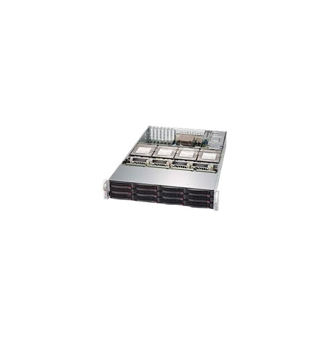 SUPERMICRO Chassis Black 2U SC829H LP w/ R. 1000W PWS RoHS/REACH
