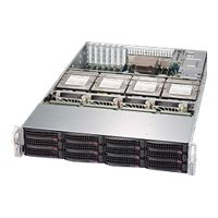 SUPERMICRO Chassis Black 2U SC829H LP w/ R. 1600W PWS