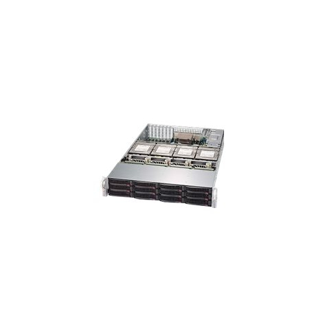 SUPERMICRO Chassis Black 2U SC829H LP w/ R. 1600W PWS