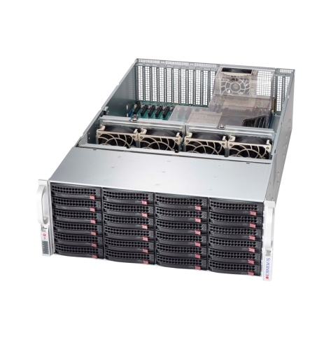 SUPERMICRO Chassis Black 4U SC846X w/ Redundant 1200W PWS RoHS/REACH PBF