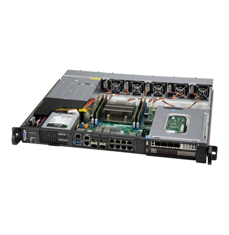 SUPERMICRO Chassis Complete 1U SC515M Redundant PWS 800W AC with hot-swap fan