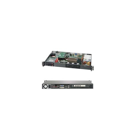 SUPERMICRO SuperServer 1U Single Socket C246 4xDIMM 2xSFF 2x1GbE 1x200W NHP 1Y ACS