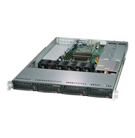 SUPERMICRO SuperServer 1U Single Socket C246 4xDIMM 4xLFF 2x1GbE 2x500W RPS 1Y ACS