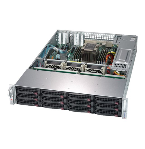 SUPERMICRO SuperStorage 2U Single Socket C622 8xDIMM 12xLFF 2x10GbE 2x800W RPS 1Y ACS