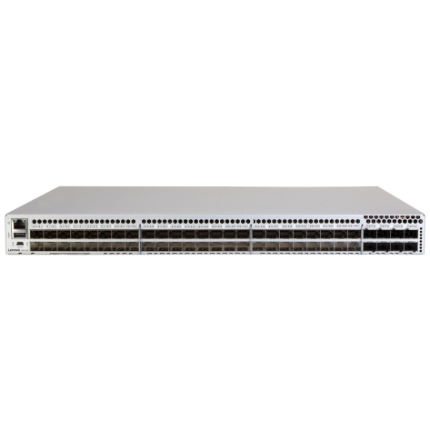 Lenovo ThinkSystem DB720S, 24 ports active with 32Gb SWL SFP's, 2PS (Port side exhaust) rail kit 3Yr FW