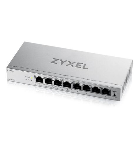 Switch ZYXEL 8-Port Gigabit PoE+ Web Smart Managed 4x PoE+ 68 Watt LACP IGMP VLAN