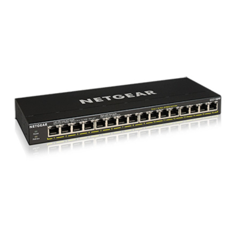 NETGEAR 16-Port GB PoE+ unmanaged 183W FlexPoE