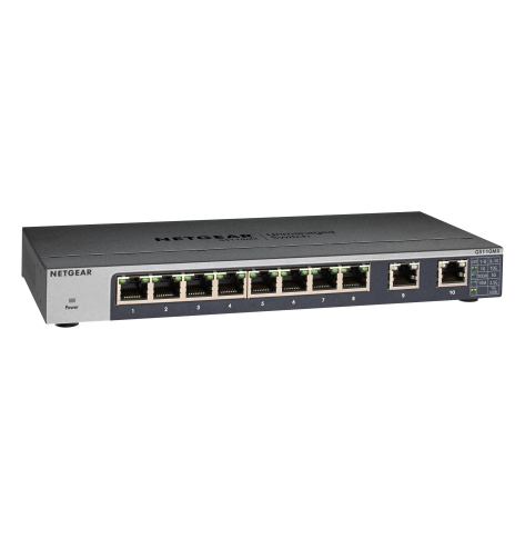 NETGEAR GS110MX-100PES 8 Port 10/100/1000 Mbit/s 2x 10GB/s Multi-Gig Port Unmanaged