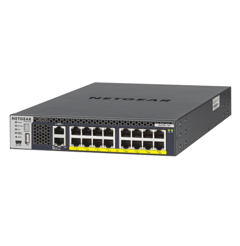 NETGEAR M4300 Managed 16x10GBASE-T Copper Ports APS600W PSU for PoE Applications 500W PoE Budget All Ports PoE +