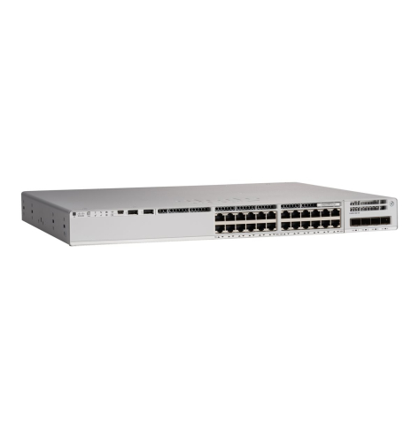 Switch CISCO Catalyst 9200L 24-port PoE+ 4x10G Uplink Network Essentials Remanufactured