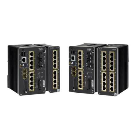 Switch CISCO IE3300 with 8 GE PoE+ and 2 GE SFP Modular Network Essentials