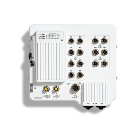 Switch CISCO IE3500H w/ 2 10G SFP & 14 PoE M12 IP67 NA
