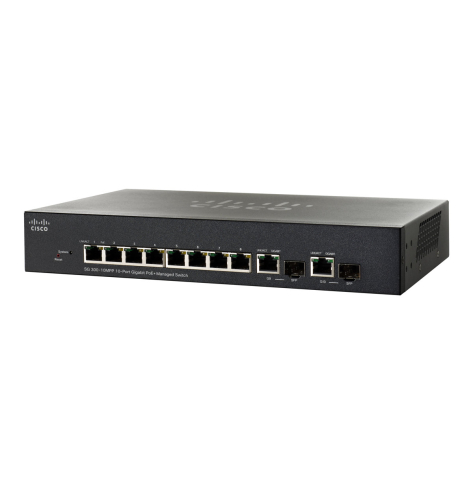 CISCO SG300-10MPPK9EU-RF Cisco SG300-10MPP 10-port Gigabit Max PoE+ Managed -RF