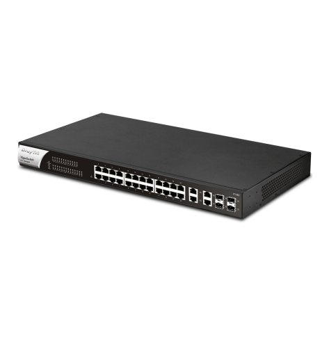 Switch DRAYTEK Vigor P1282 Web Smart PoE+ / 24x GbE RJ-45 PoE+ / 4x GbE SFP