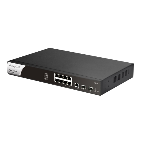 Switch DRAYTEK Vigor P2100 L2+ Managed PoE+ / 8x GbE RJ-45 PoE+ / 2x GbE SFP / 1x console port RJ-45