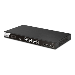Switch DRAYTEK Vigor PQ2200xb L2+ Managed PoE+ / 16x 2.5GbE RJ-45 PoE+ / 4x 10GbE SFP+ / 1x console port RJ-45