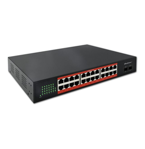 QOLTEC 52365 Gigabit Ethernet PoE 24x RJ45 2x SFP 1000 Mb/s