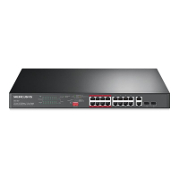 Switch TP-LINK MERCUSYS 16-Port 10/100Mbps + 2-Port Gigabit Rackmount with 16-Port PoE+
