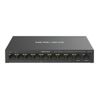 Switch TP-LINK MERCUSYS 8-Port 10/100Mbps + 2-Port Gigabit Desktop with 8-Port PoE+