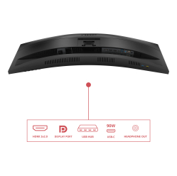 Monitor AOC CU34E4CV 34 VA UWQHD Curved 120Hz HDMI DP USB-C