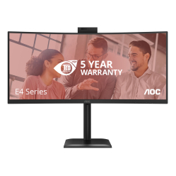 Monitor AOC CU34E4CW 34 VA UWQHD Curved 120Hz HDMI DP USB-C glosniki Height Adj