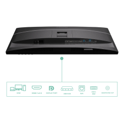 Monitor AOC Q27P4CV 27 IPS QHD 120Hz HDMI DP USB-C Height Adj