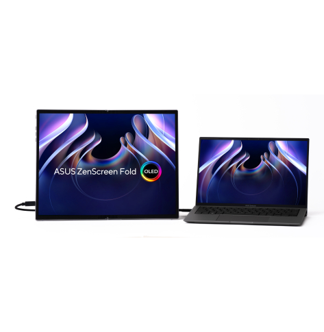 ASUS ZenScreen Fold OLED MQ17QH Portable 17.3 OLED WUXGA 60Hz HDMI USB-C