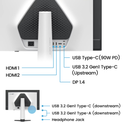 BENQ Mobiuz EX271UZ 27 QD-OLED 4K 240Hz HDMI DP USB-C