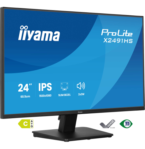 IIYAMA X2491HS-B1 24 IPS FHD 120Hz HDMI DP glosniki Height Adj
