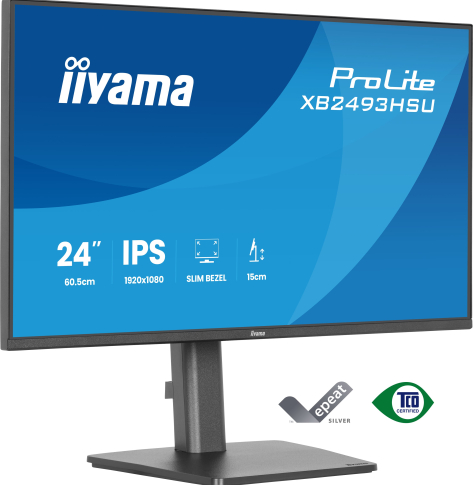 IIYAMA XB2493HSU-B1 24 IPS FHD 120Hz HDMI DP glosniki Height Adj