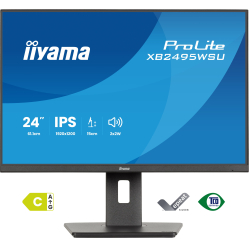 IIYAMA XB2495WSU-B1 24.1 IPS WUXGA HDMI DP USB Height Adj