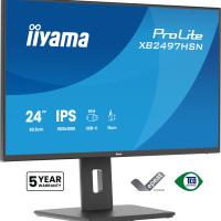 IIYAMA XB2497HSN-B1 24 IPS FHD HDMI DP USB-C Height Adj