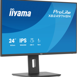 IIYAMA XB2497HSN-B1 24 IPS FHD HDMI DP USB-C Height Adj